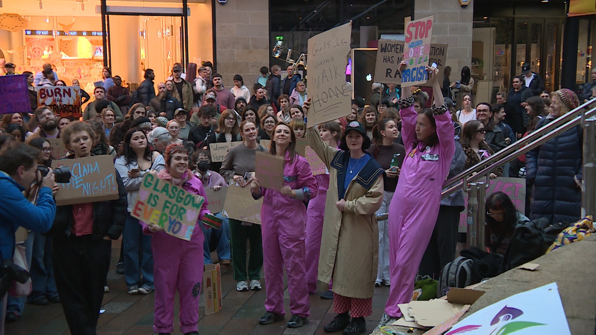 Several women's organisations joined the demonstration