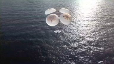 Four astronauts return to Earth after eight months in space