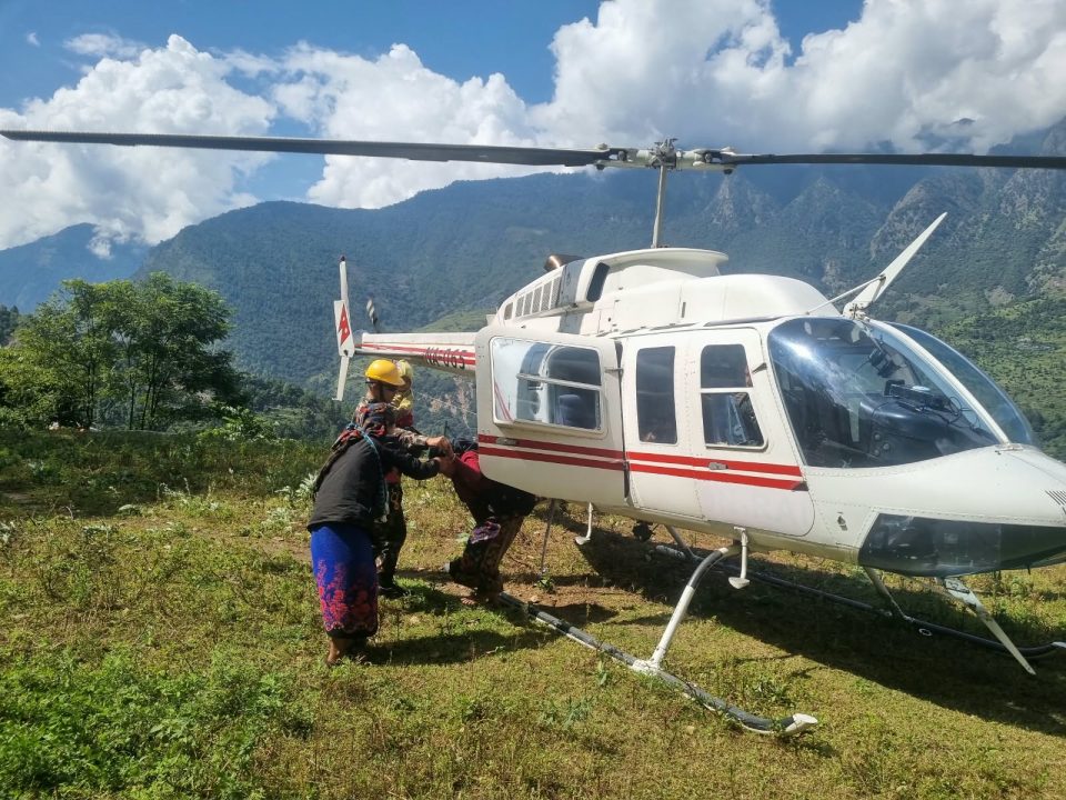 Rescue helicopters race to flood-hit Nepal villages