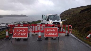 Skye road remains closed following landslip as drivers face 40-mile diversion