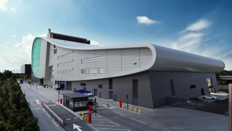 Artists impression of the South Clyde Energy Centre