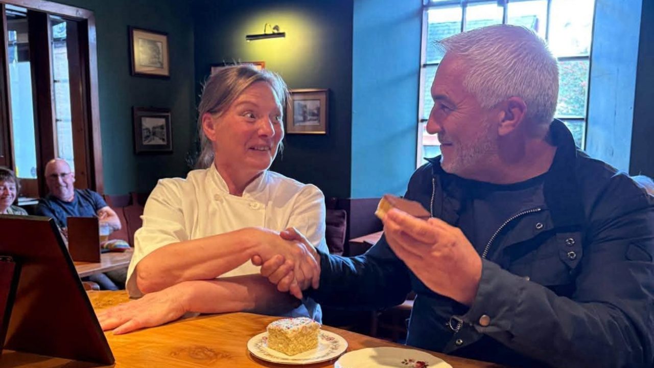 Hotel pastry chef earns coveted Paul Hollywood handshake for her millionaire’s shortbread
