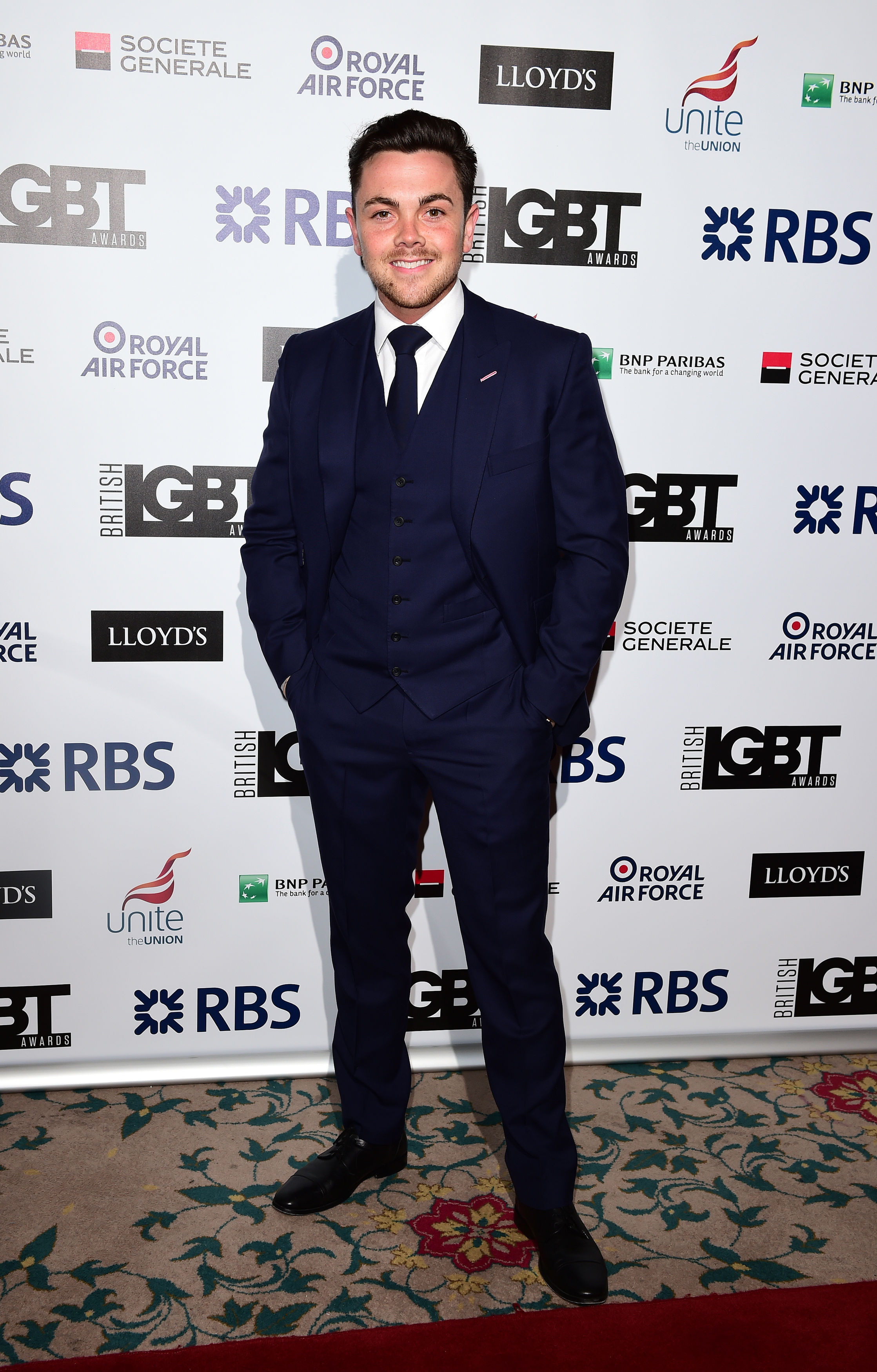 Ray Quinn arriving at the British LGBT Awards at the Landmark Hotel, London.