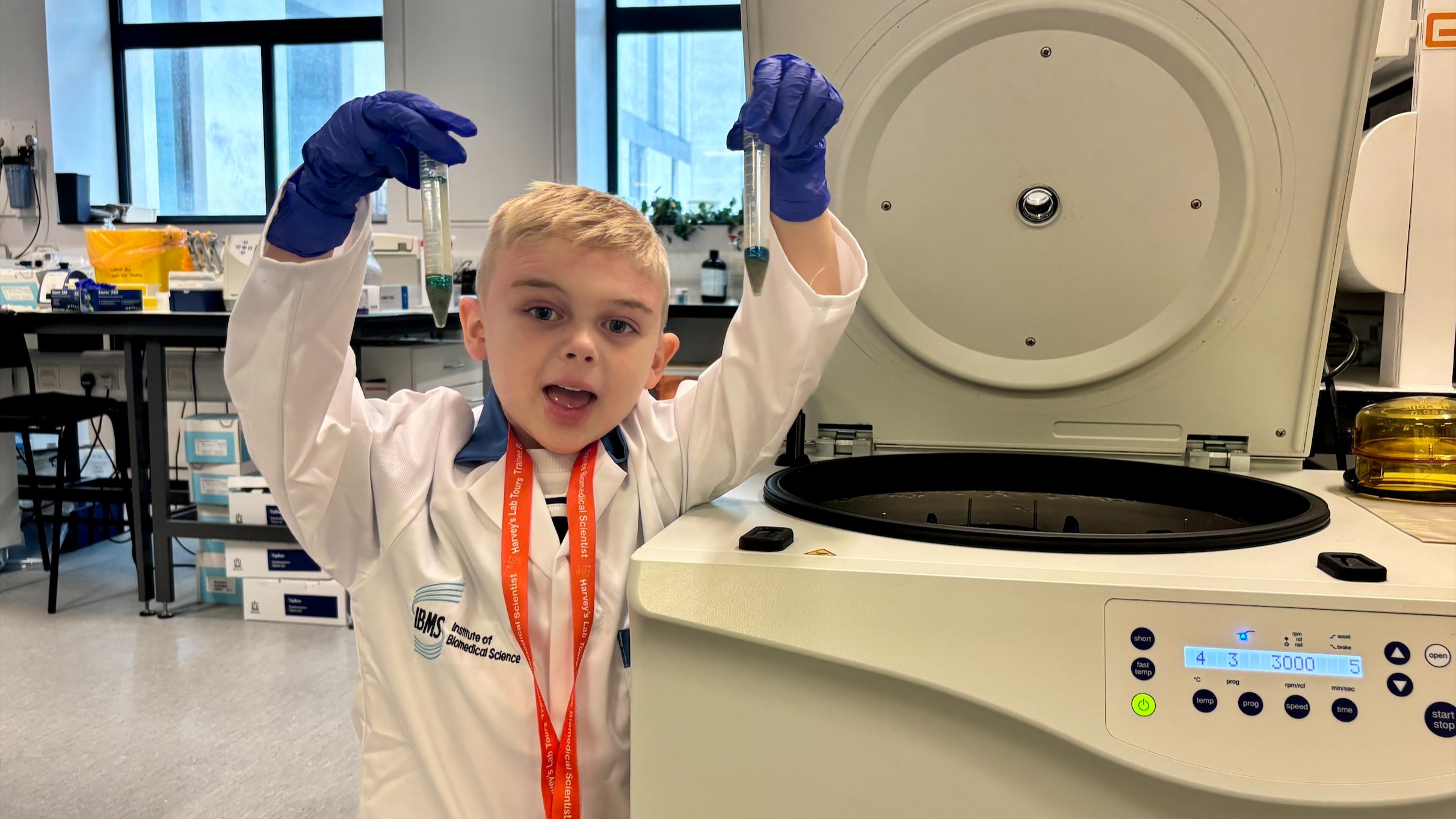 Matthew's mum says he is 'fascinated with science and the human body'