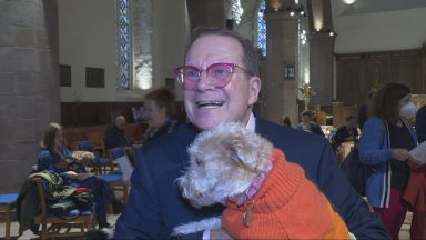 Pets take part in annual animal blessing at Greyfriars Kirk in Edinburgh