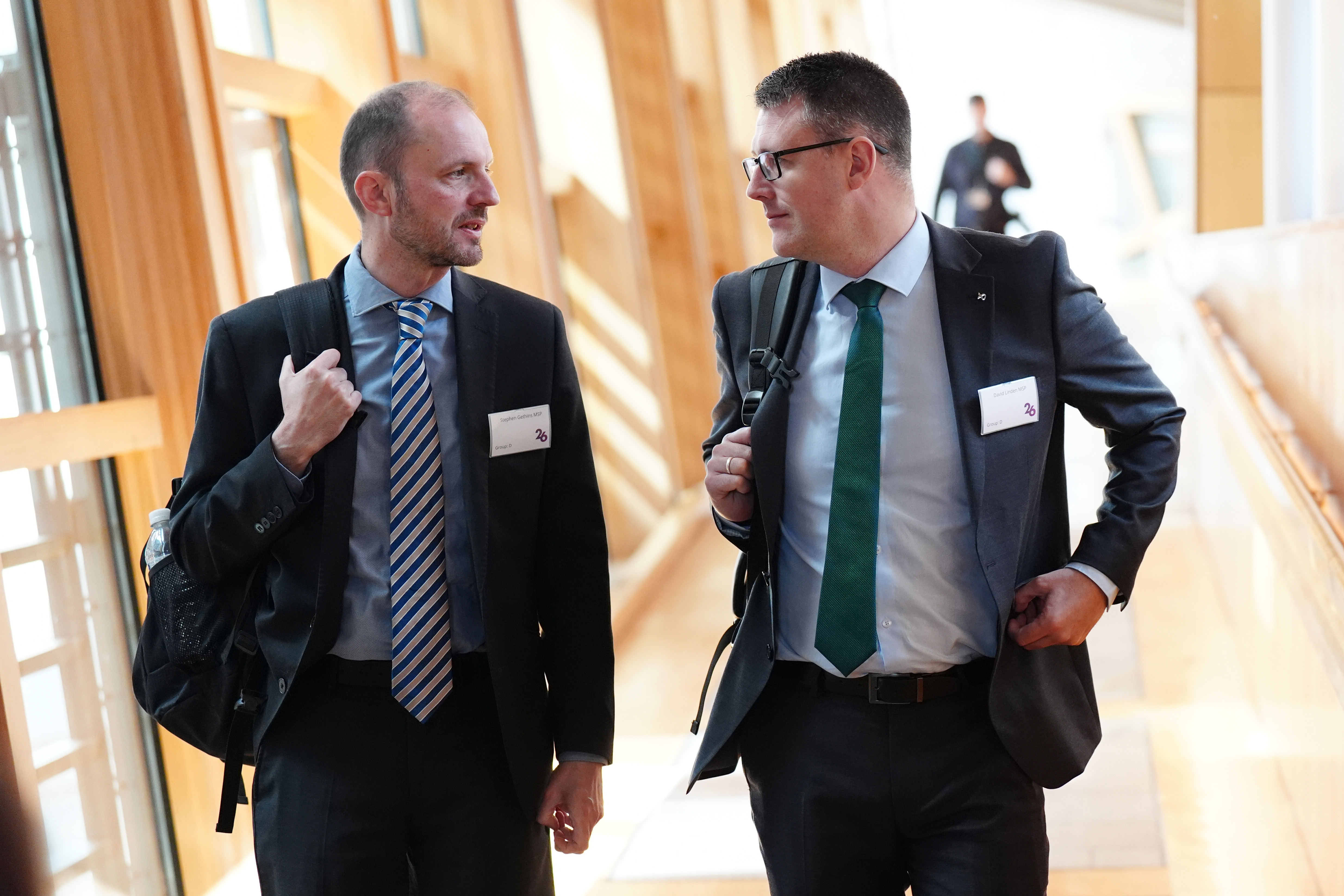 Criminal Justice Committee convener David Linden (right) said MSPs were ‘deeply concerned’ about the growing use of AI to generate fake intimate images