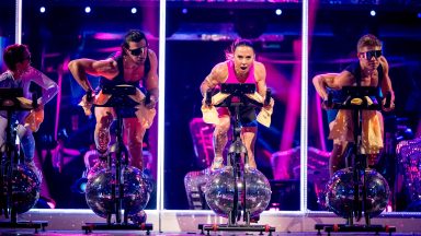 Sporty Spice Mel C works up a Sweat on Strictly dancefloor