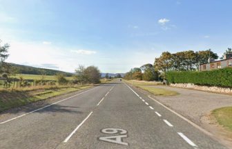 Man, 86, dies at scene after crash between car and van on A9