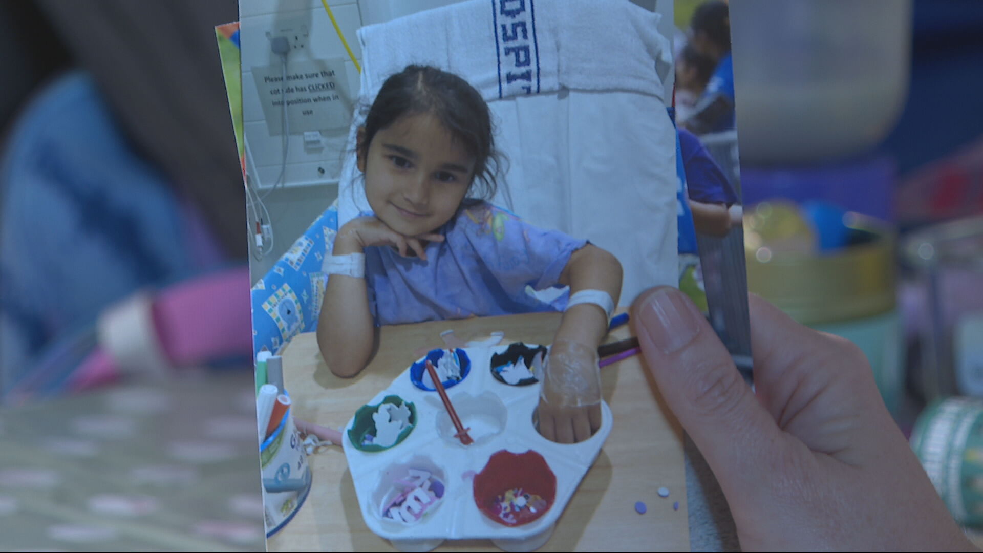 Mia in hospital
