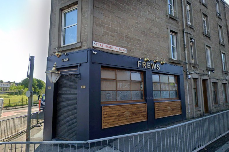 Frews Bar was broken into at around 5.10am on Monday.
