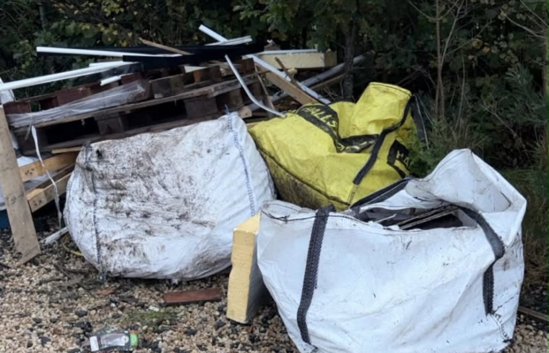 Staff left ‘heartbroken’ by fly-tipping at crematorium car park in East Renfrewshire