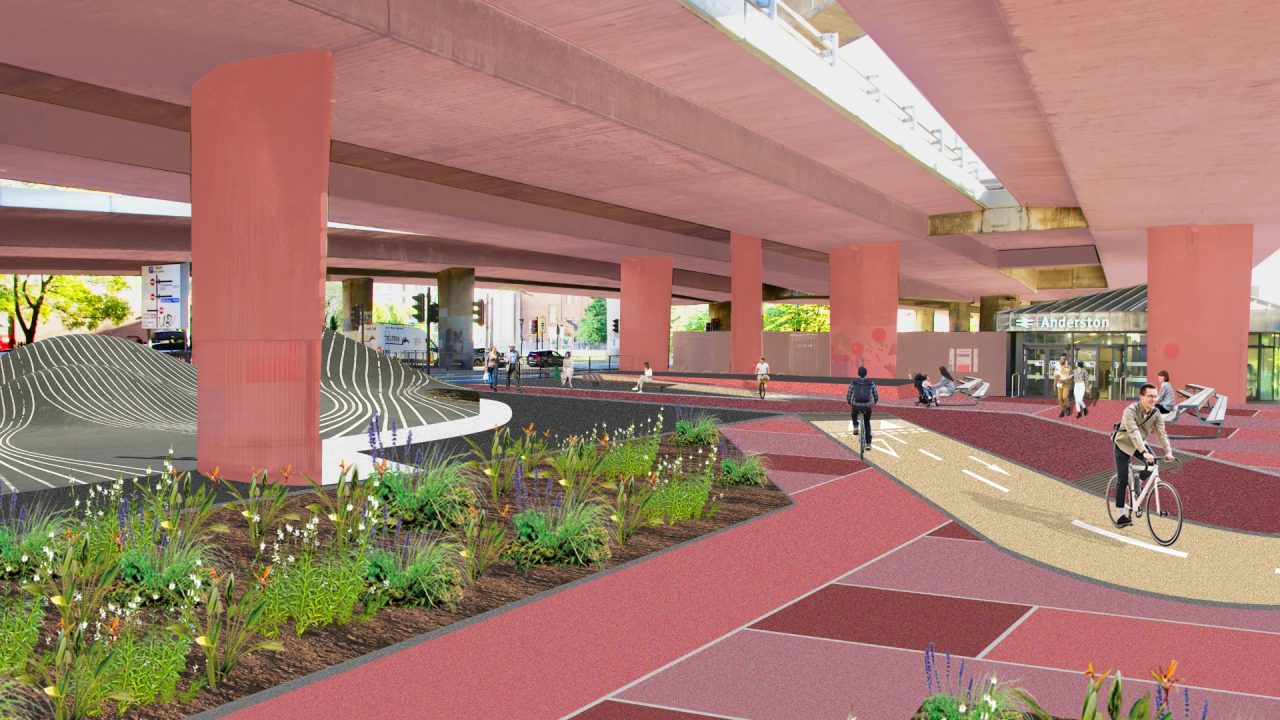 Plans unveiled to transform Anderston with new green space and removal of underused footbridge