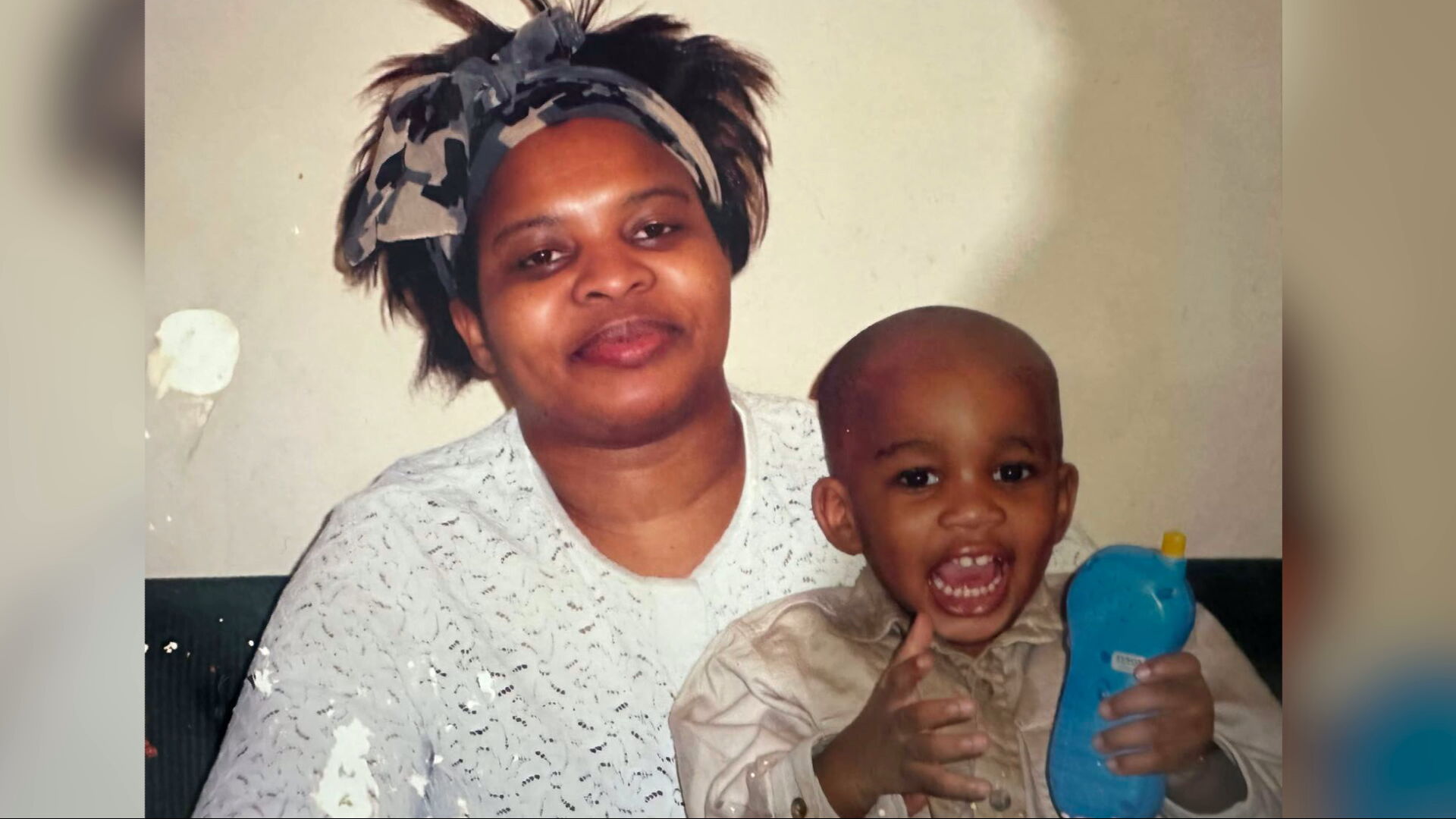 Maria with Quinton as a toddler