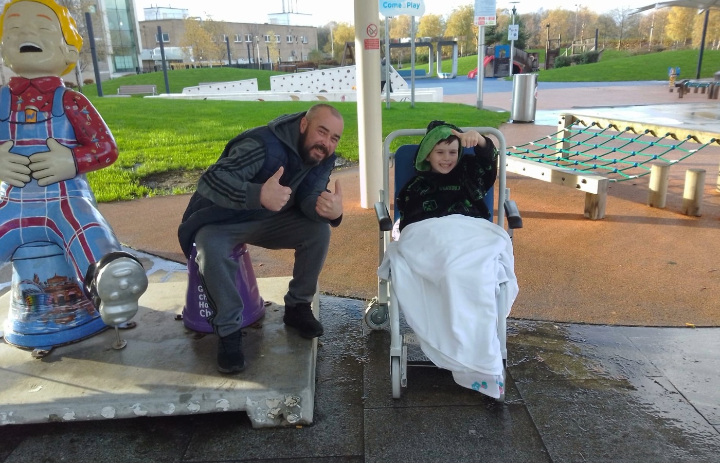 Riley was eventually released from hospital