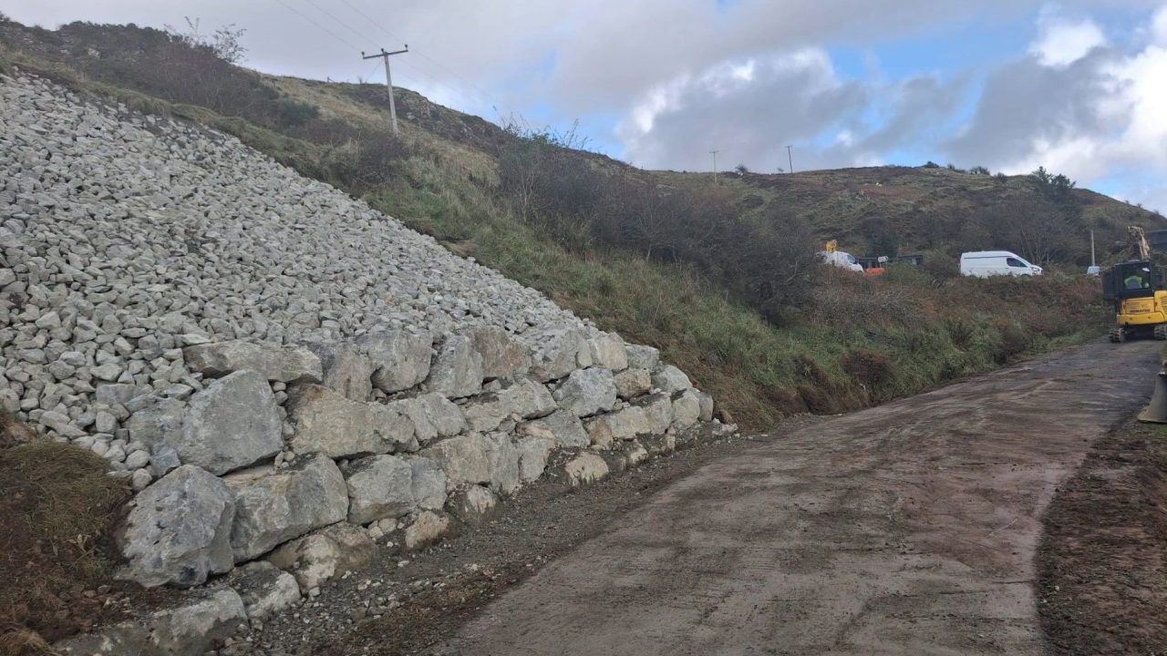 Skye road reopens to traffic six days after landslip