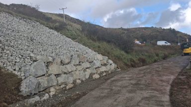 Skye road reopens to traffic six days after landslip